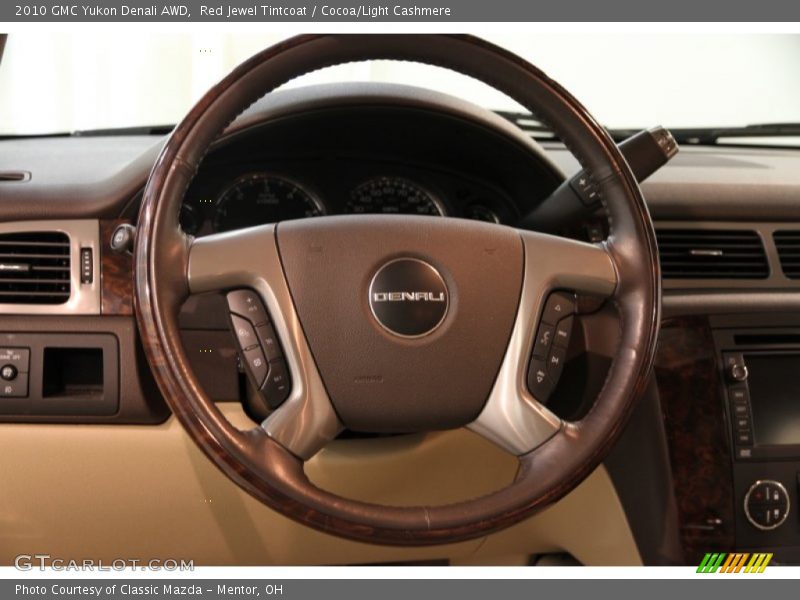 Red Jewel Tintcoat / Cocoa/Light Cashmere 2010 GMC Yukon Denali AWD