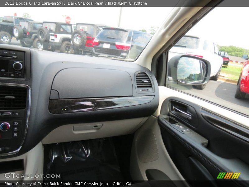Dark Charcoal Pearl / Black/Light Graystone 2012 Dodge Grand Caravan SXT
