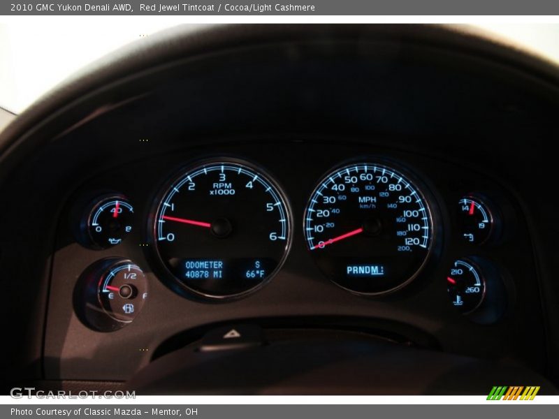 Red Jewel Tintcoat / Cocoa/Light Cashmere 2010 GMC Yukon Denali AWD