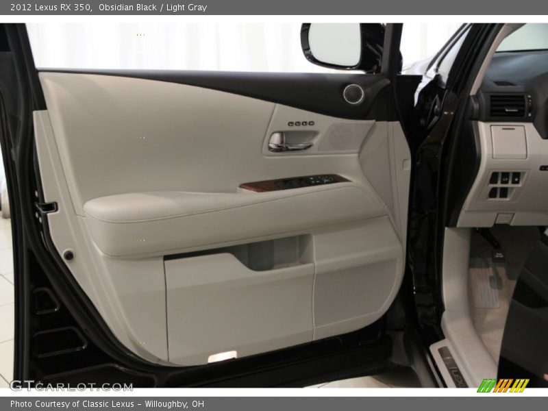 Obsidian Black / Light Gray 2012 Lexus RX 350