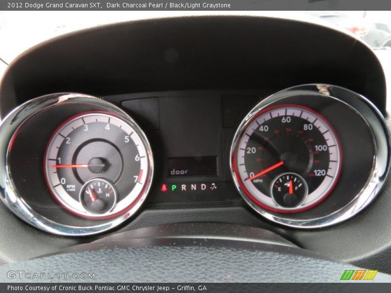 Dark Charcoal Pearl / Black/Light Graystone 2012 Dodge Grand Caravan SXT