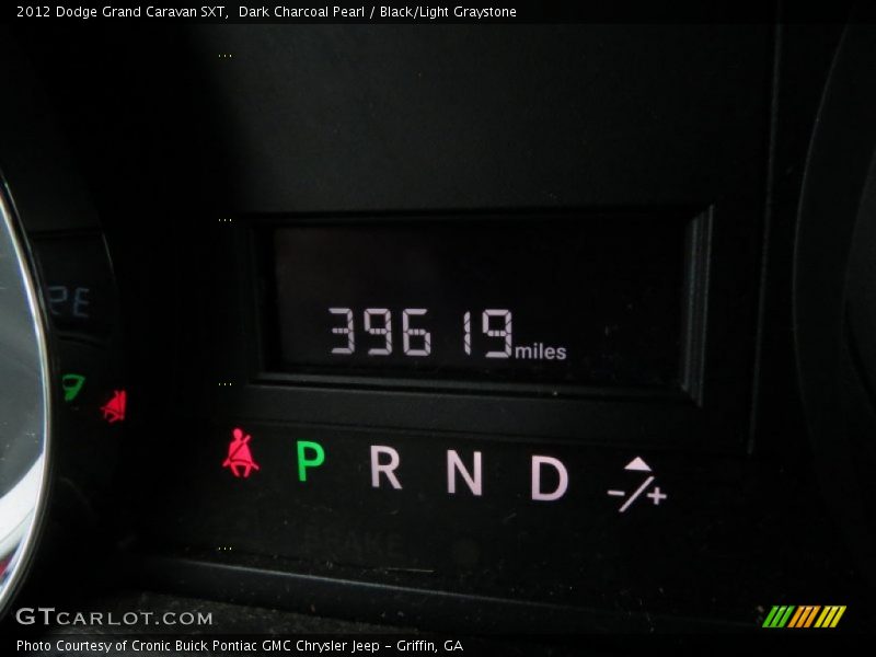 Dark Charcoal Pearl / Black/Light Graystone 2012 Dodge Grand Caravan SXT
