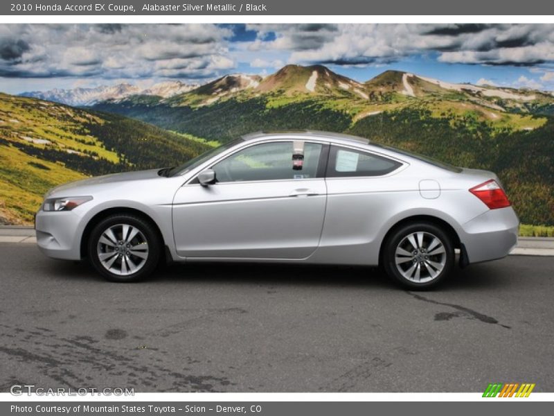 Alabaster Silver Metallic / Black 2010 Honda Accord EX Coupe