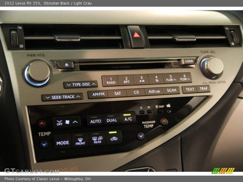 Audio System of 2012 RX 350