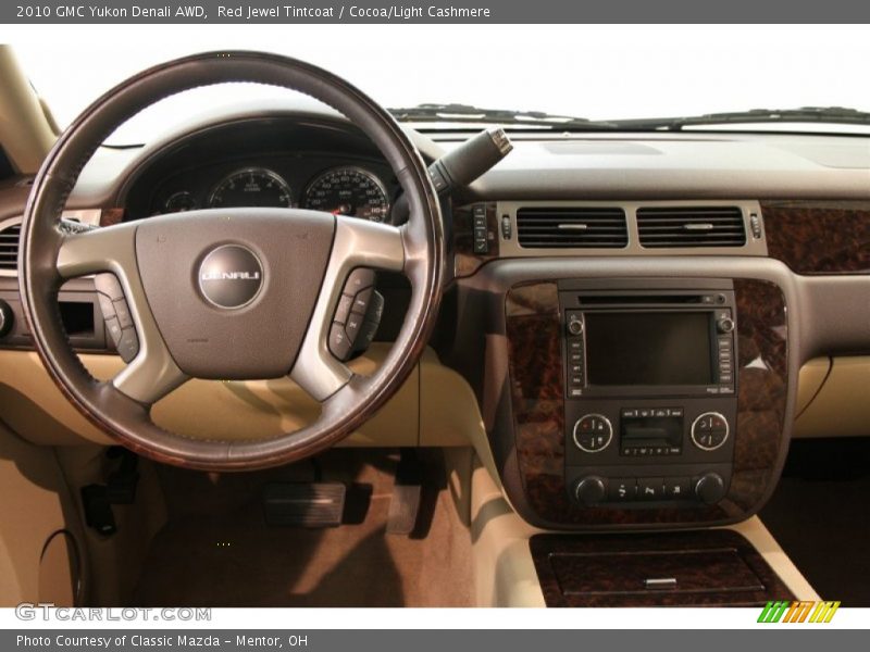 Red Jewel Tintcoat / Cocoa/Light Cashmere 2010 GMC Yukon Denali AWD