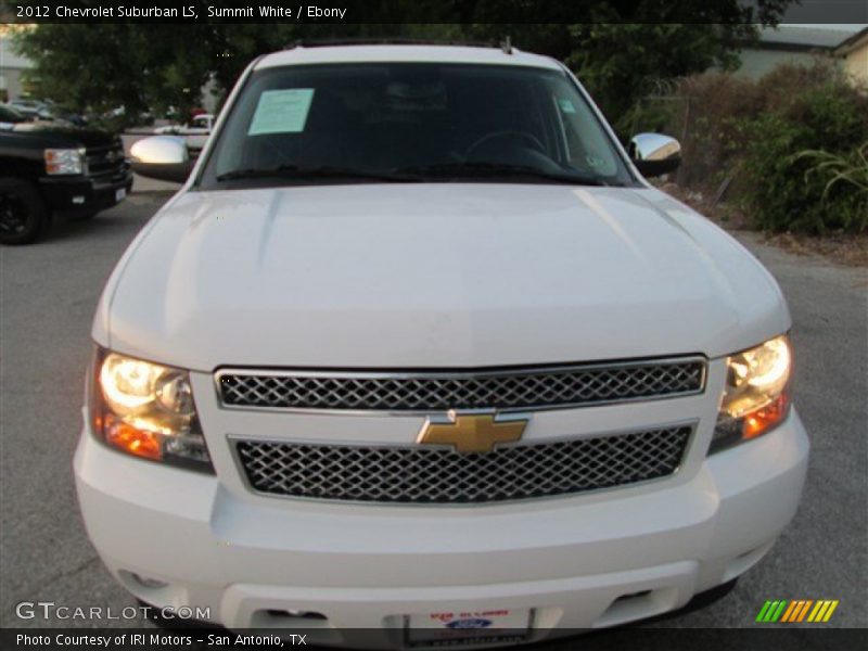 Summit White / Ebony 2012 Chevrolet Suburban LS