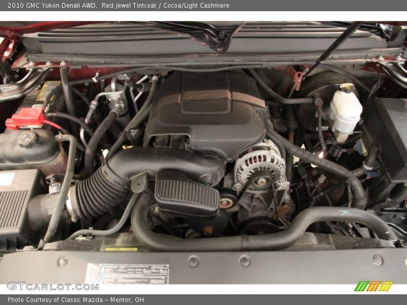 Red Jewel Tintcoat / Cocoa/Light Cashmere 2010 GMC Yukon Denali AWD
