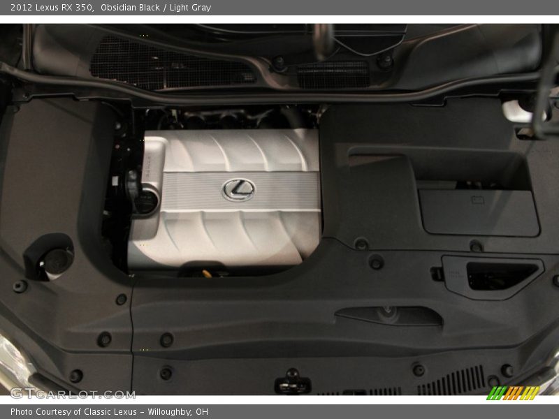 Obsidian Black / Light Gray 2012 Lexus RX 350