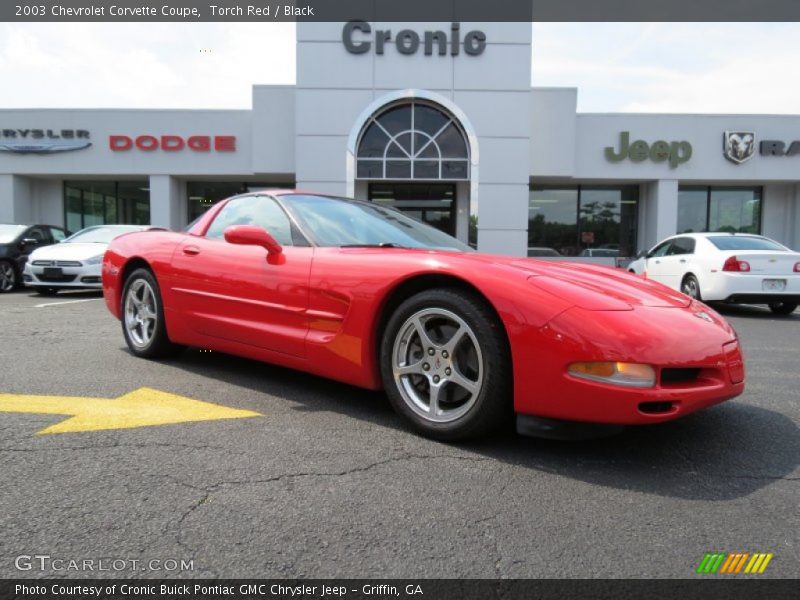 Torch Red / Black 2003 Chevrolet Corvette Coupe