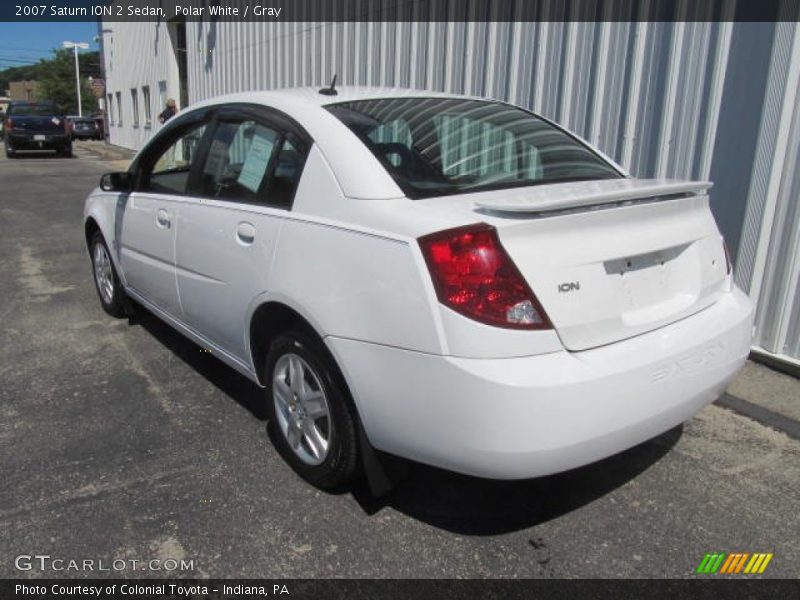 Polar White / Gray 2007 Saturn ION 2 Sedan