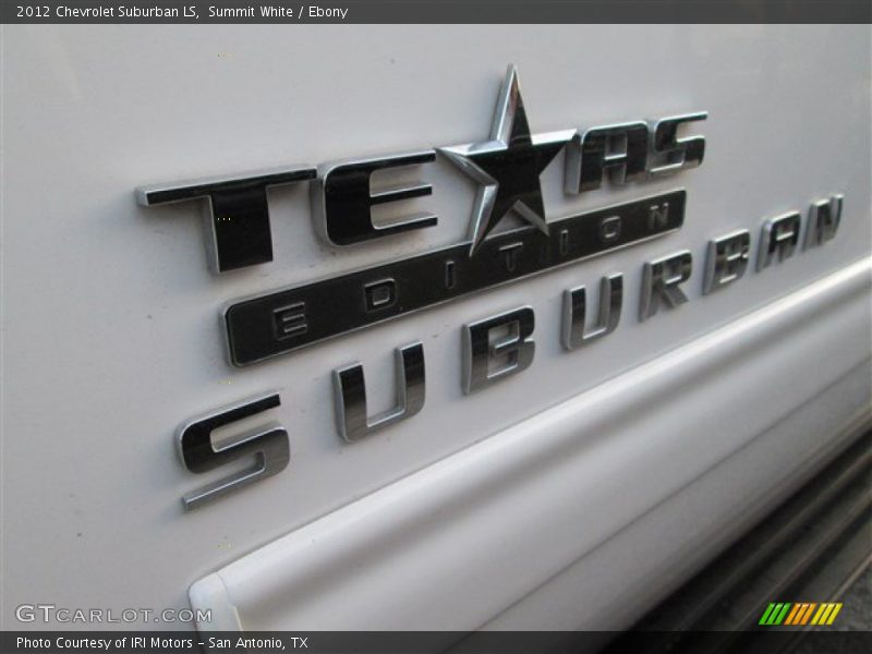 Summit White / Ebony 2012 Chevrolet Suburban LS