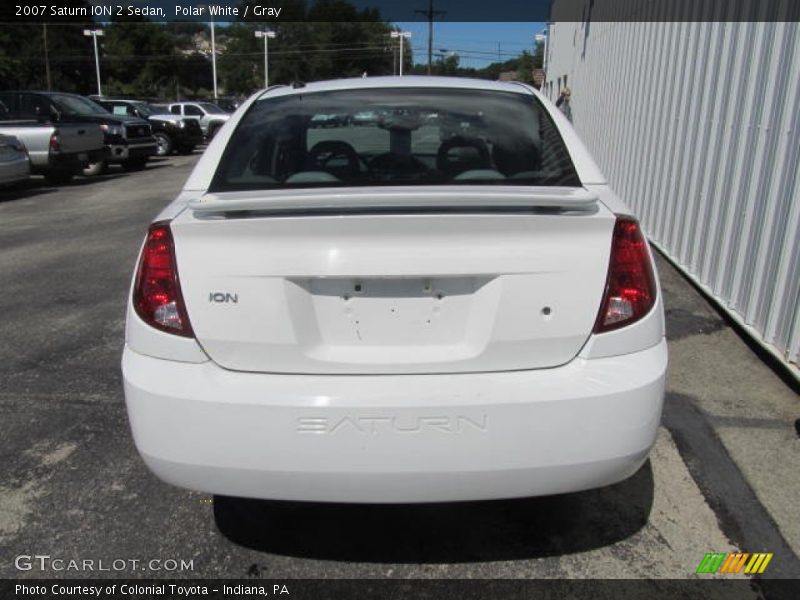 Polar White / Gray 2007 Saturn ION 2 Sedan