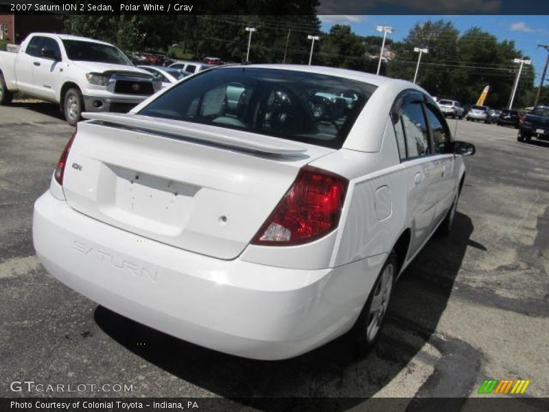 Polar White / Gray 2007 Saturn ION 2 Sedan