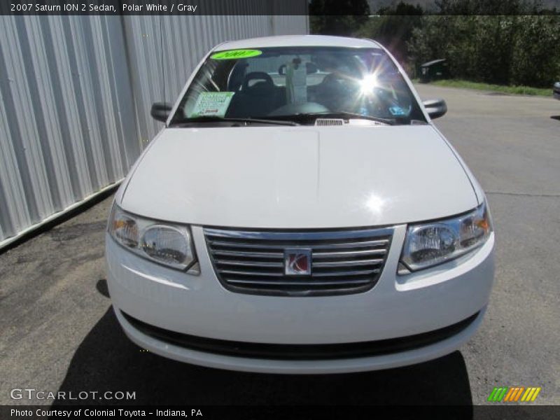 Polar White / Gray 2007 Saturn ION 2 Sedan