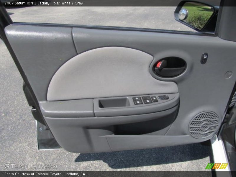 Polar White / Gray 2007 Saturn ION 2 Sedan
