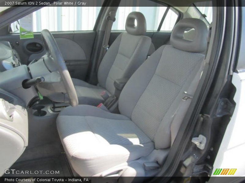 Polar White / Gray 2007 Saturn ION 2 Sedan
