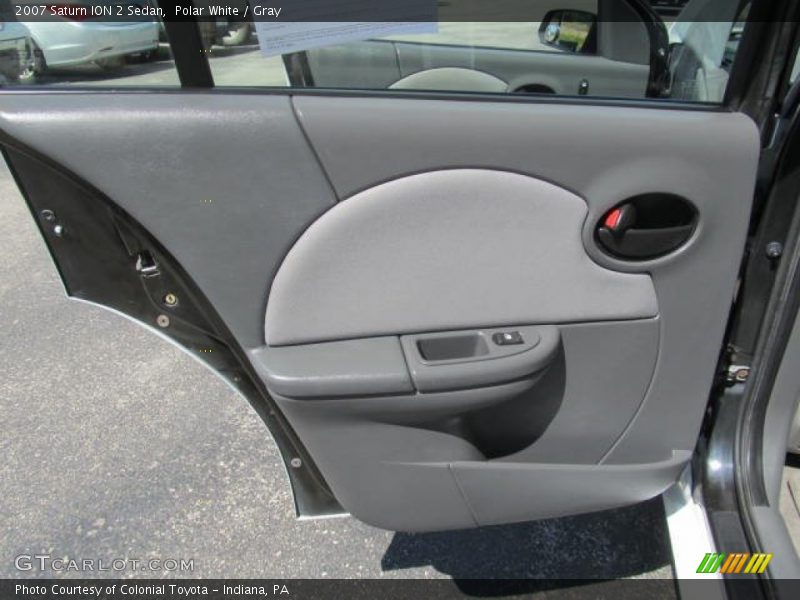 Polar White / Gray 2007 Saturn ION 2 Sedan
