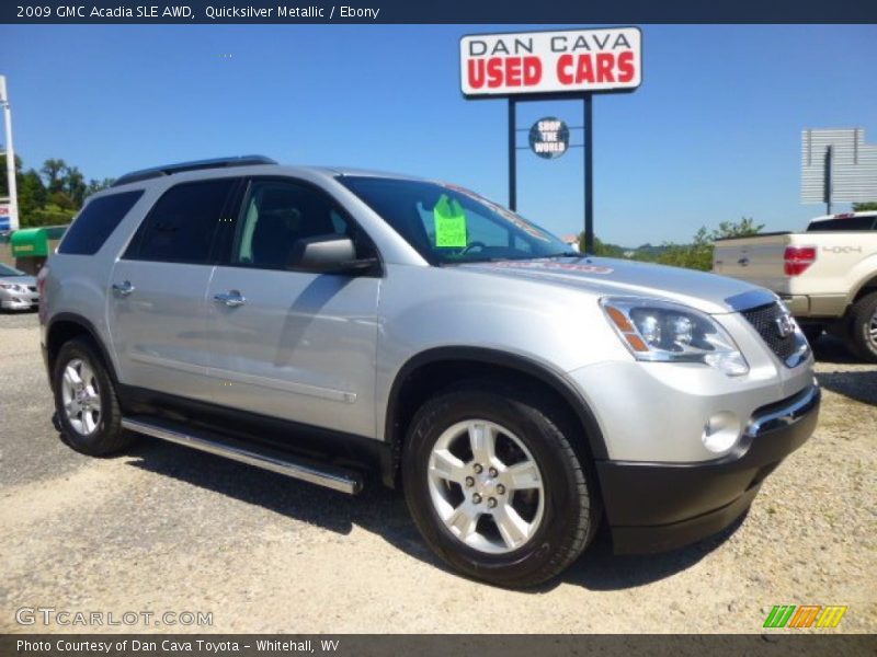 Quicksilver Metallic / Ebony 2009 GMC Acadia SLE AWD