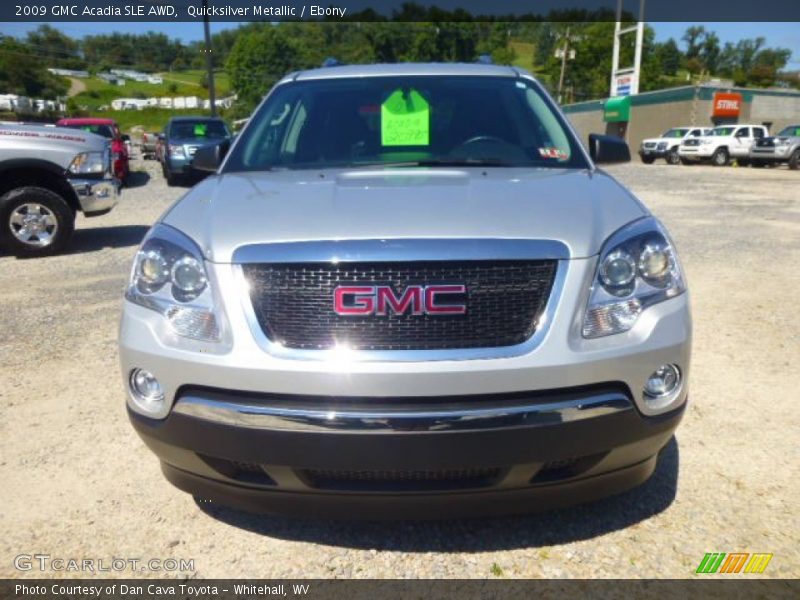 Quicksilver Metallic / Ebony 2009 GMC Acadia SLE AWD