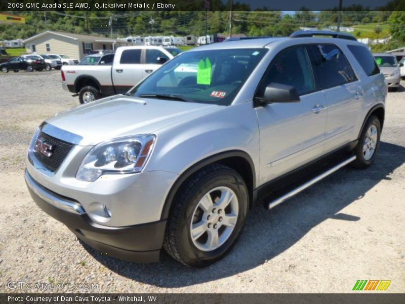 Quicksilver Metallic / Ebony 2009 GMC Acadia SLE AWD