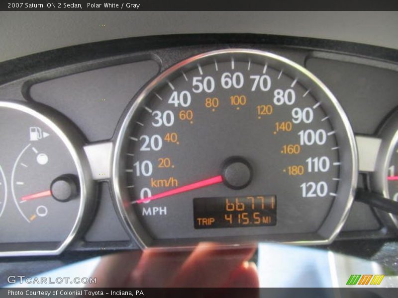 Polar White / Gray 2007 Saturn ION 2 Sedan