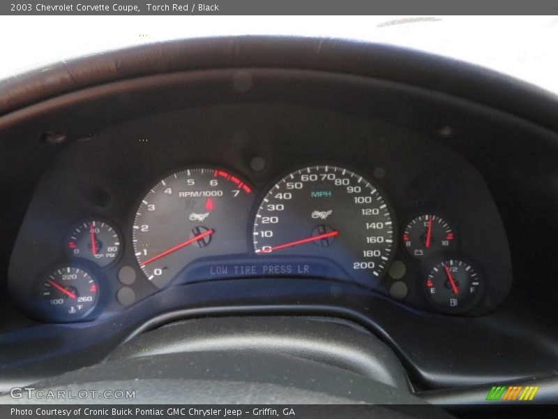 Torch Red / Black 2003 Chevrolet Corvette Coupe
