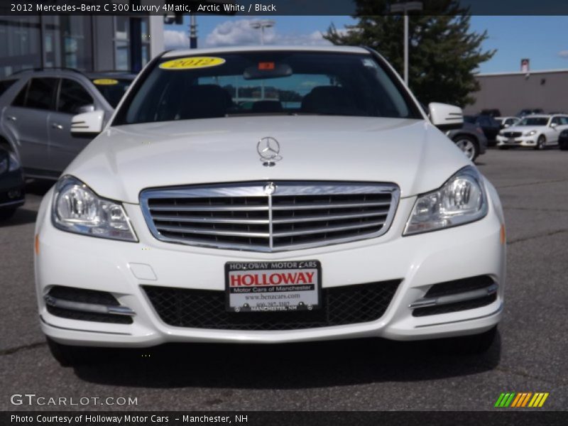 Arctic White / Black 2012 Mercedes-Benz C 300 Luxury 4Matic