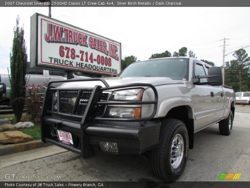 Silver Birch Metallic / Dark Charcoal 2007 Chevrolet Silverado 2500HD Classic LT Crew Cab 4x4