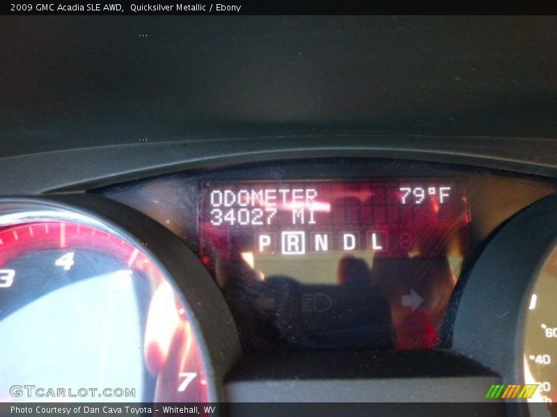 Quicksilver Metallic / Ebony 2009 GMC Acadia SLE AWD