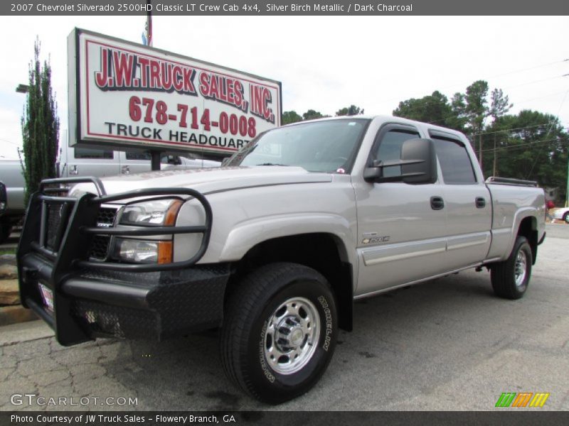 Silver Birch Metallic / Dark Charcoal 2007 Chevrolet Silverado 2500HD Classic LT Crew Cab 4x4
