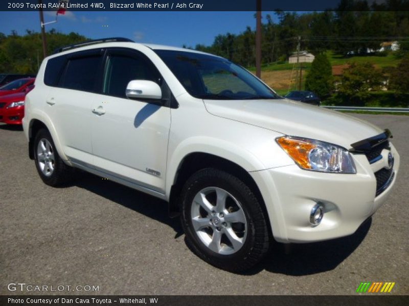 Blizzard White Pearl / Ash Gray 2009 Toyota RAV4 Limited 4WD