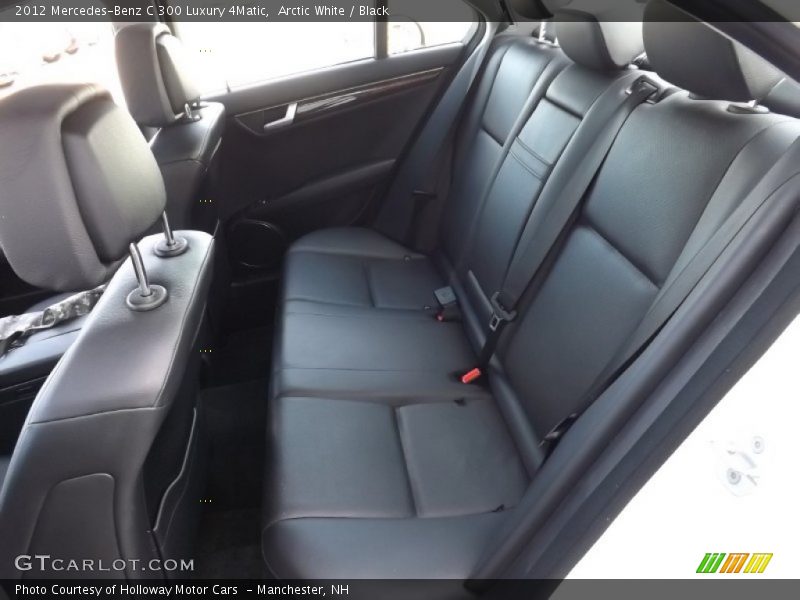 Arctic White / Black 2012 Mercedes-Benz C 300 Luxury 4Matic