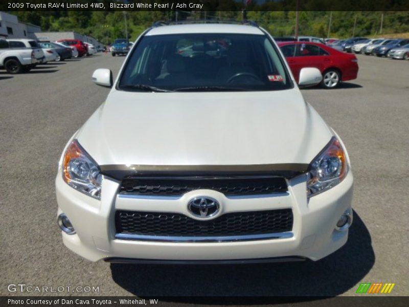 Blizzard White Pearl / Ash Gray 2009 Toyota RAV4 Limited 4WD