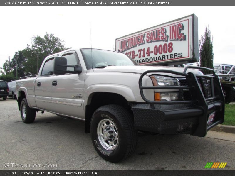 Silver Birch Metallic / Dark Charcoal 2007 Chevrolet Silverado 2500HD Classic LT Crew Cab 4x4