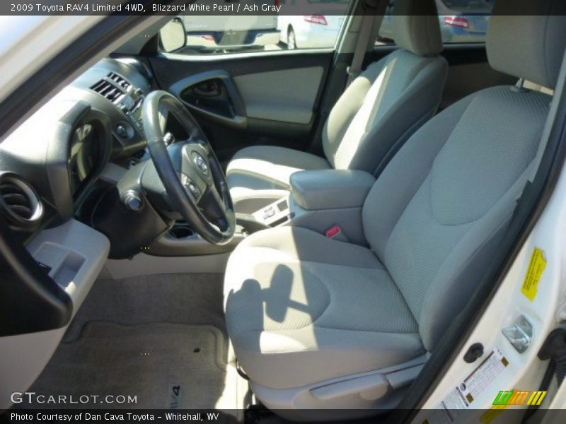 Blizzard White Pearl / Ash Gray 2009 Toyota RAV4 Limited 4WD