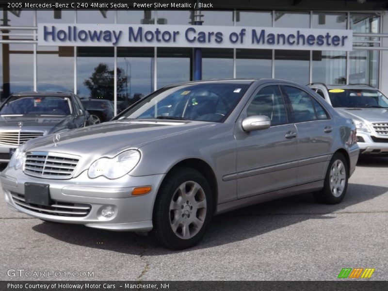 Pewter Silver Metallic / Black 2005 Mercedes-Benz C 240 4Matic Sedan