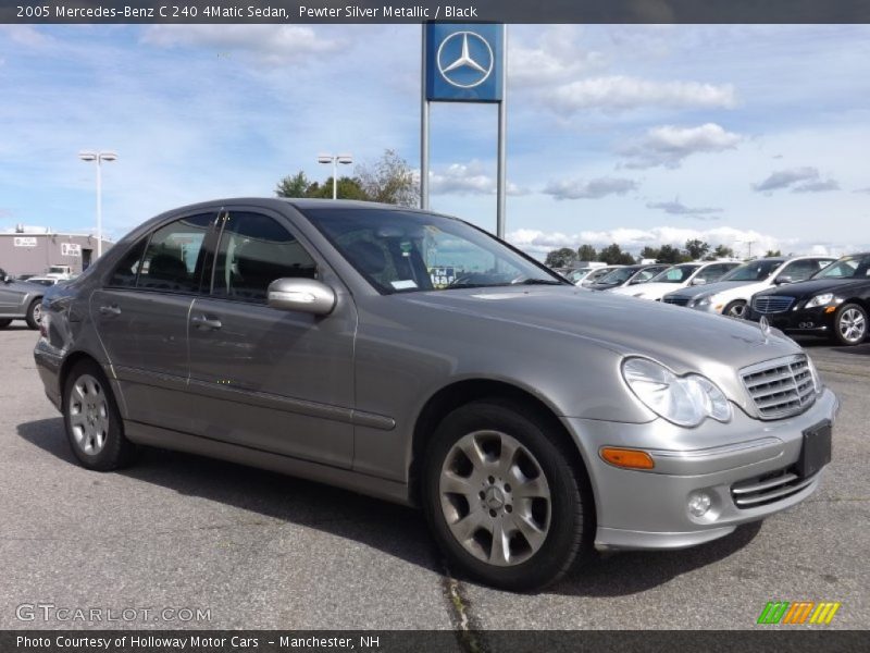 Pewter Silver Metallic / Black 2005 Mercedes-Benz C 240 4Matic Sedan