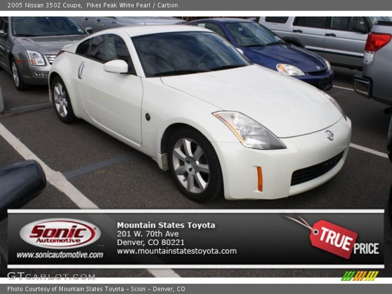 Pikes Peak White Pearl / Carbon 2005 Nissan 350Z Coupe