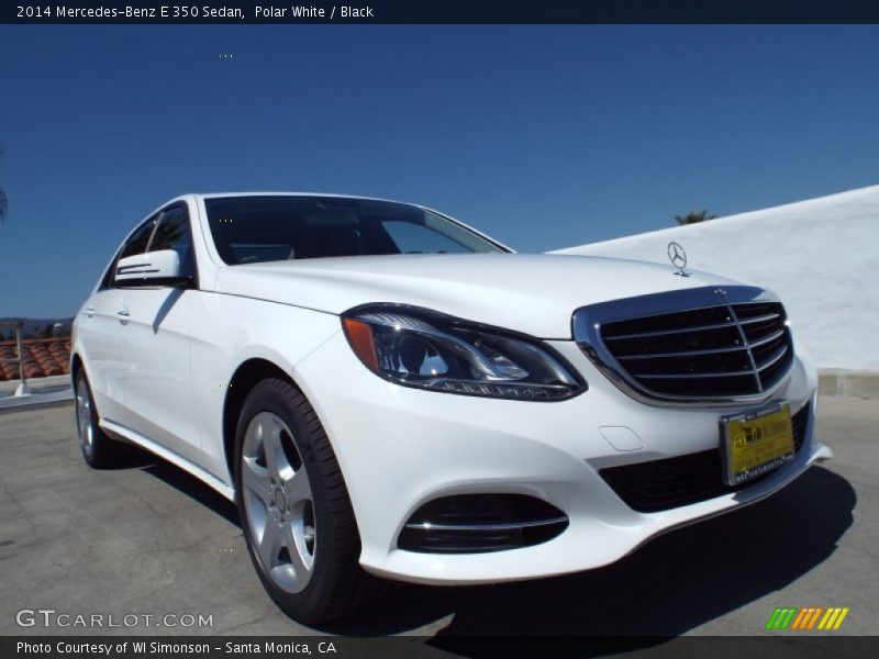 Polar White / Black 2014 Mercedes-Benz E 350 Sedan