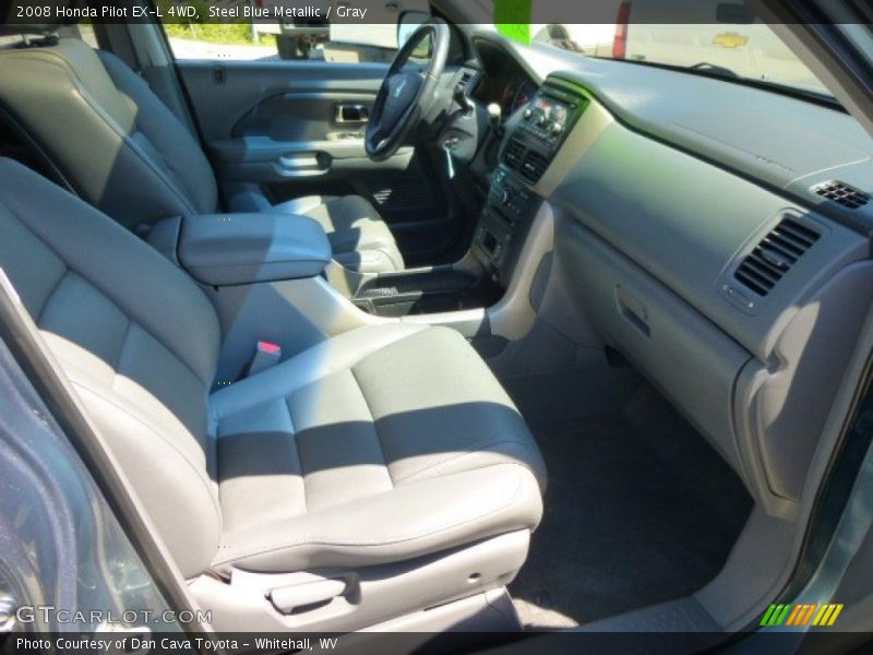Steel Blue Metallic / Gray 2008 Honda Pilot EX-L 4WD