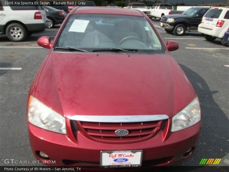 Radiant Red / Gray 2006 Kia Spectra EX Sedan