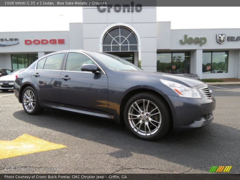 Blue Slate Metallic / Graphite 2008 Infiniti G 35 x S Sedan
