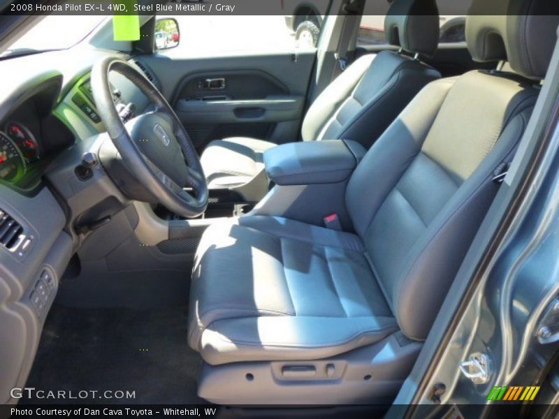 Steel Blue Metallic / Gray 2008 Honda Pilot EX-L 4WD