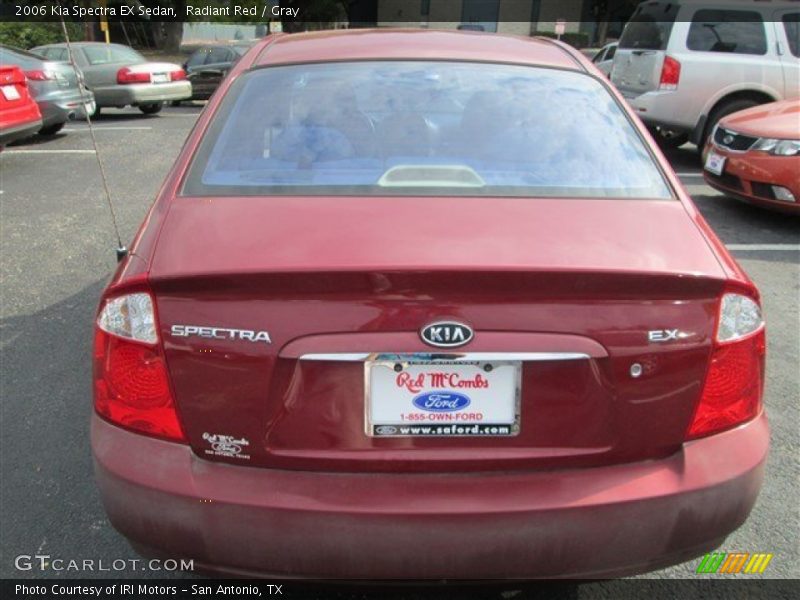 Radiant Red / Gray 2006 Kia Spectra EX Sedan