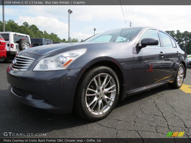 Blue Slate Metallic / Graphite 2008 Infiniti G 35 x S Sedan