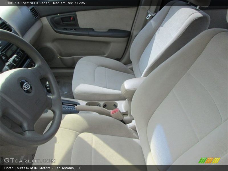Radiant Red / Gray 2006 Kia Spectra EX Sedan