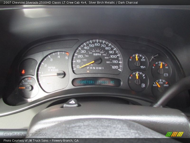 Silver Birch Metallic / Dark Charcoal 2007 Chevrolet Silverado 2500HD Classic LT Crew Cab 4x4