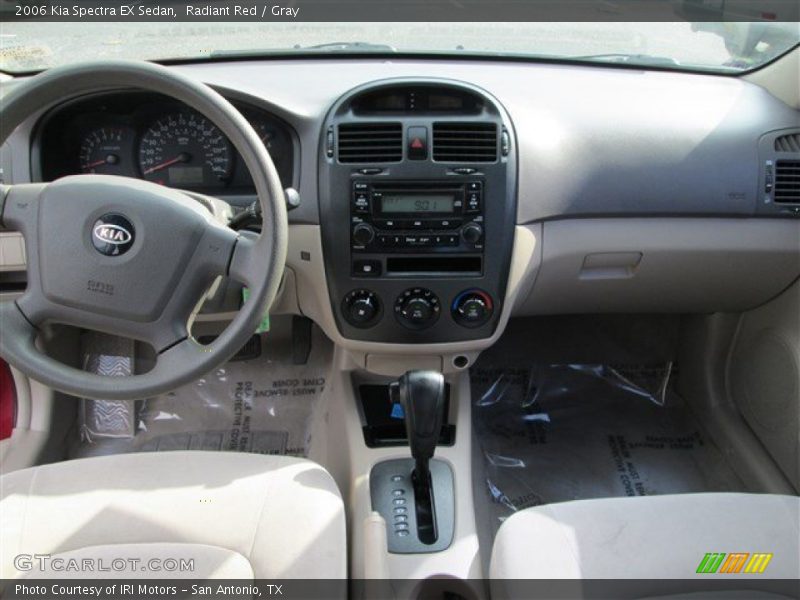 Radiant Red / Gray 2006 Kia Spectra EX Sedan