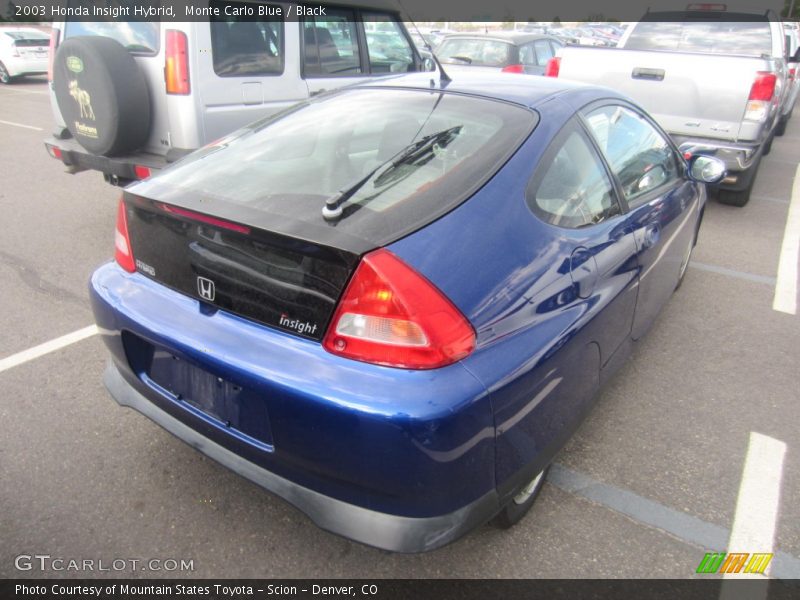 Monte Carlo Blue / Black 2003 Honda Insight Hybrid