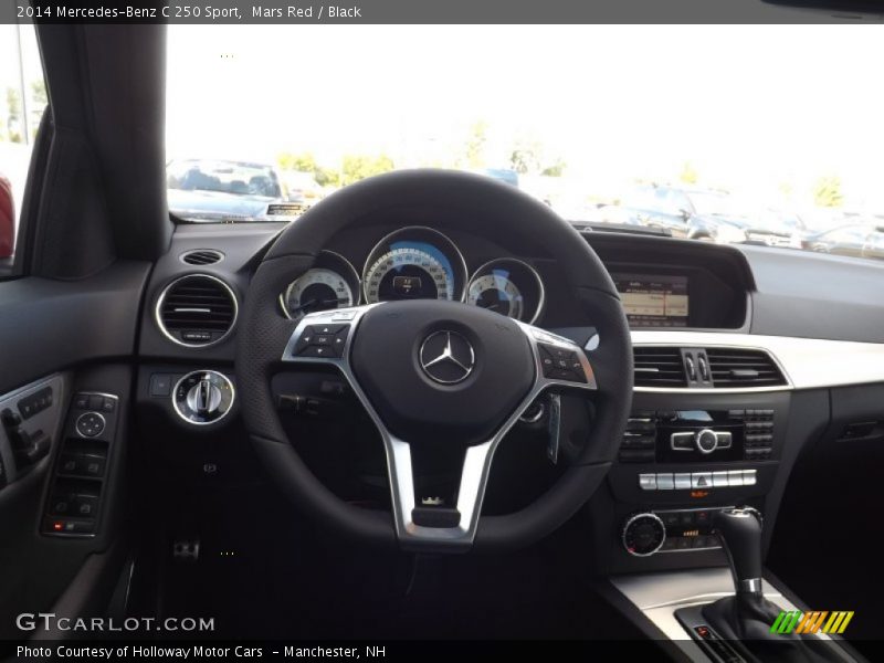 Mars Red / Black 2014 Mercedes-Benz C 250 Sport